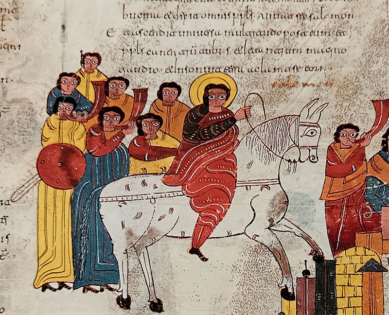 Ilustración de la Biblia Visigótico Mozárabe, del siglo X, fragmento