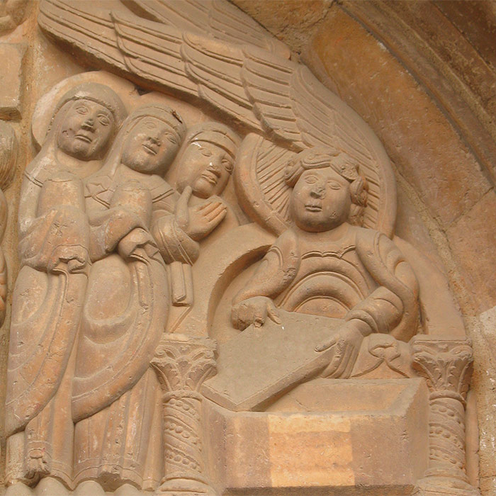 San Isidoro de León. Detalle de la Puerta del Perdón.